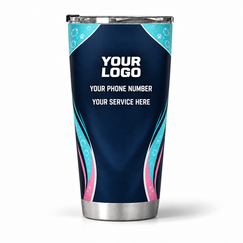 PGN020 personalized tumbler 20oz back product mockup