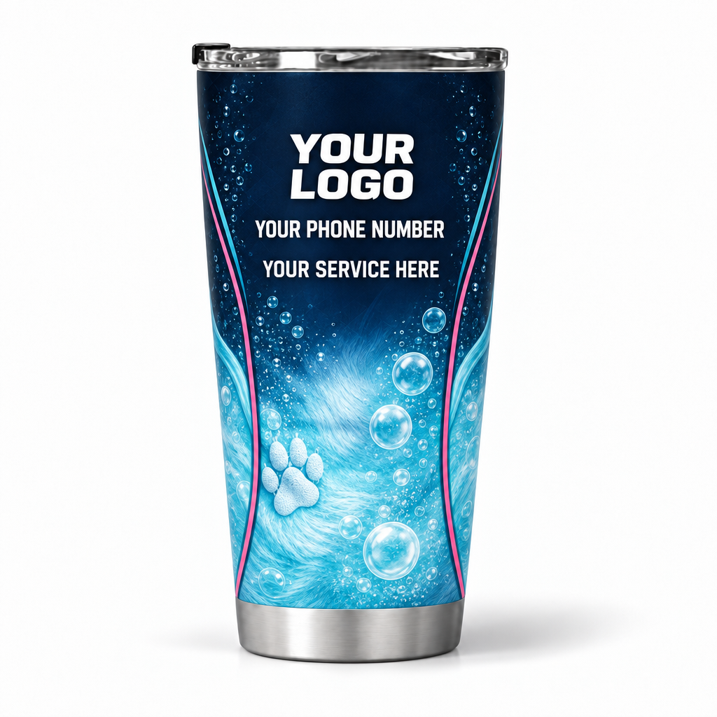 PGN025 personalized tumbler 20oz back product mockup