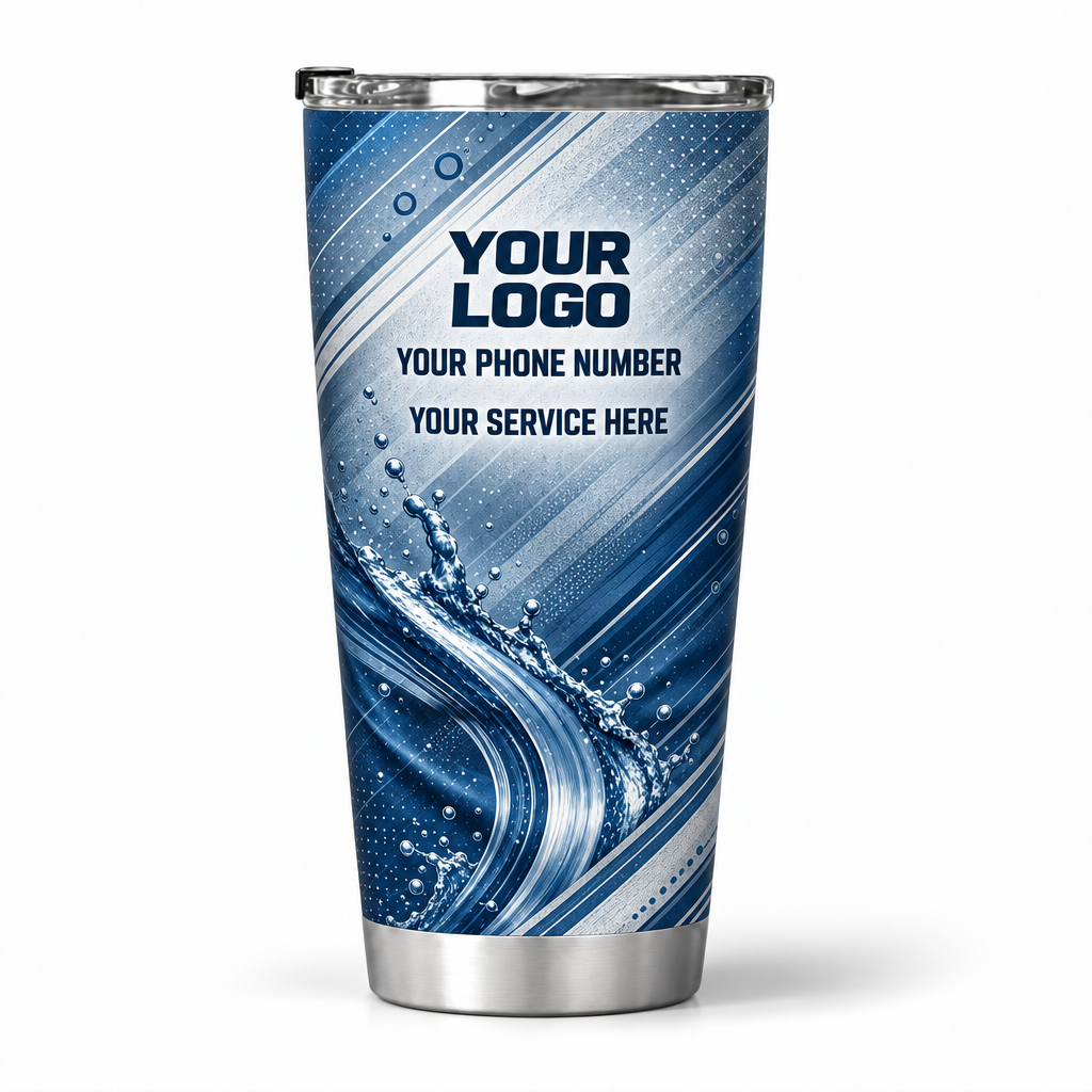 PLN001 personalized tumbler 20oz back product mockup