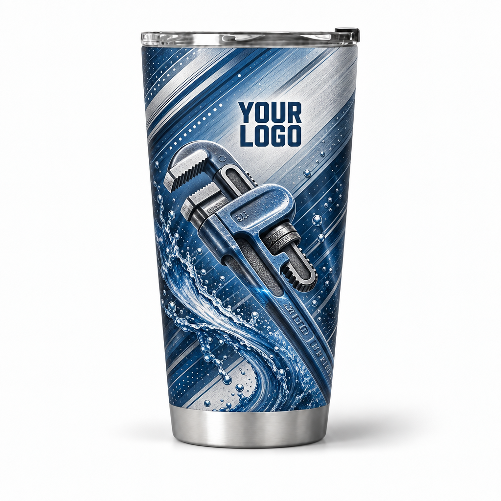 PLN001 personalized tumbler 20oz front product mockup
