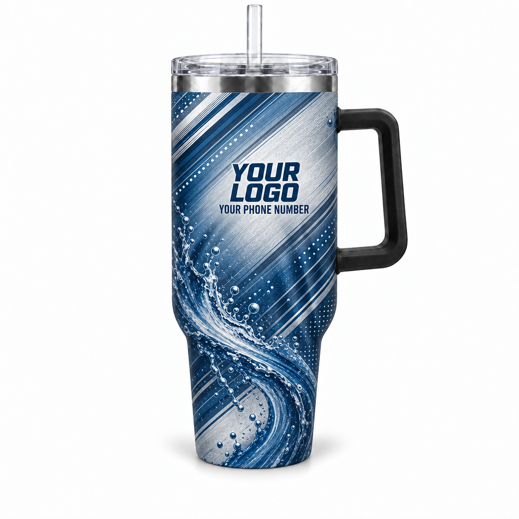 PLN001 personalized tumbler 40oz front product mockup