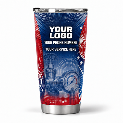 PLN002 personalized tumbler 20oz back product mockup
