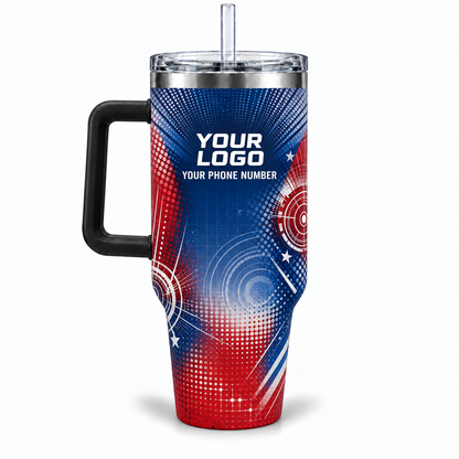 PLN002 personalized tumbler 40oz back product mockup