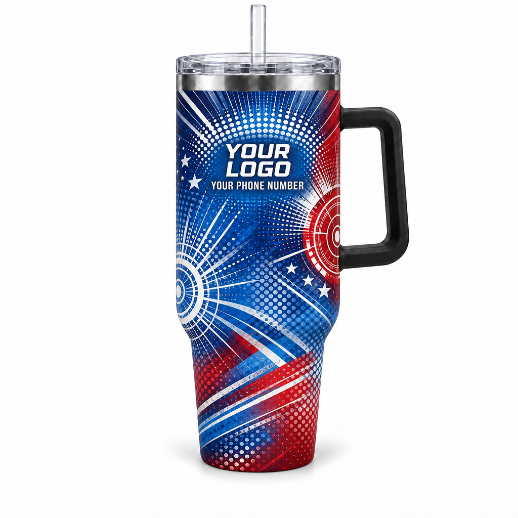 PLN002 personalized tumbler 40oz front product mockup