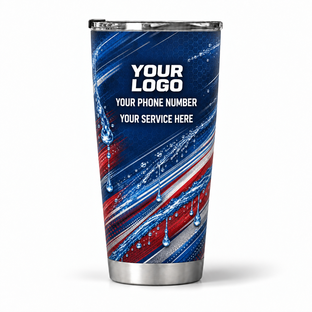 PLN003 personalized tumbler 20oz back product mockup