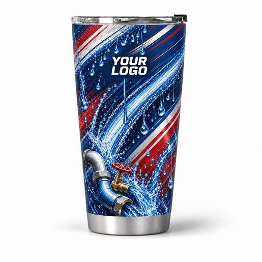 PLN003 personalized tumbler 20oz front product mockup
