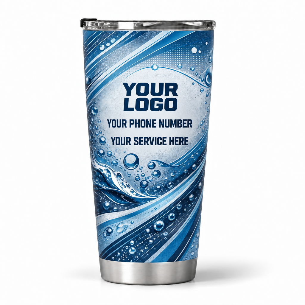 PLN004 personalized tumbler 20oz back product mockup
