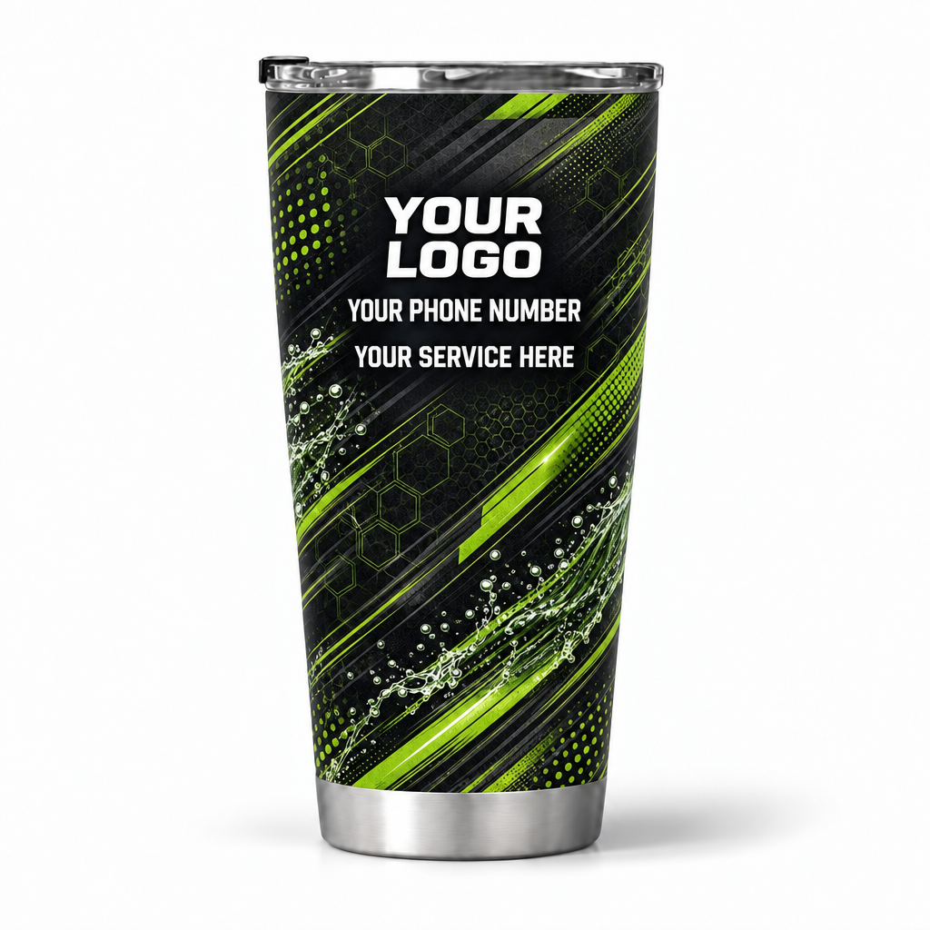PLN005 personalized tumbler 20oz back product mockup