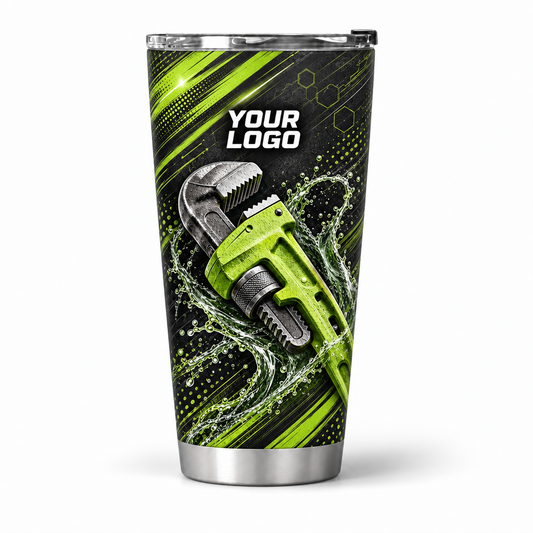 PLN005 personalized tumbler 20oz front product mockup