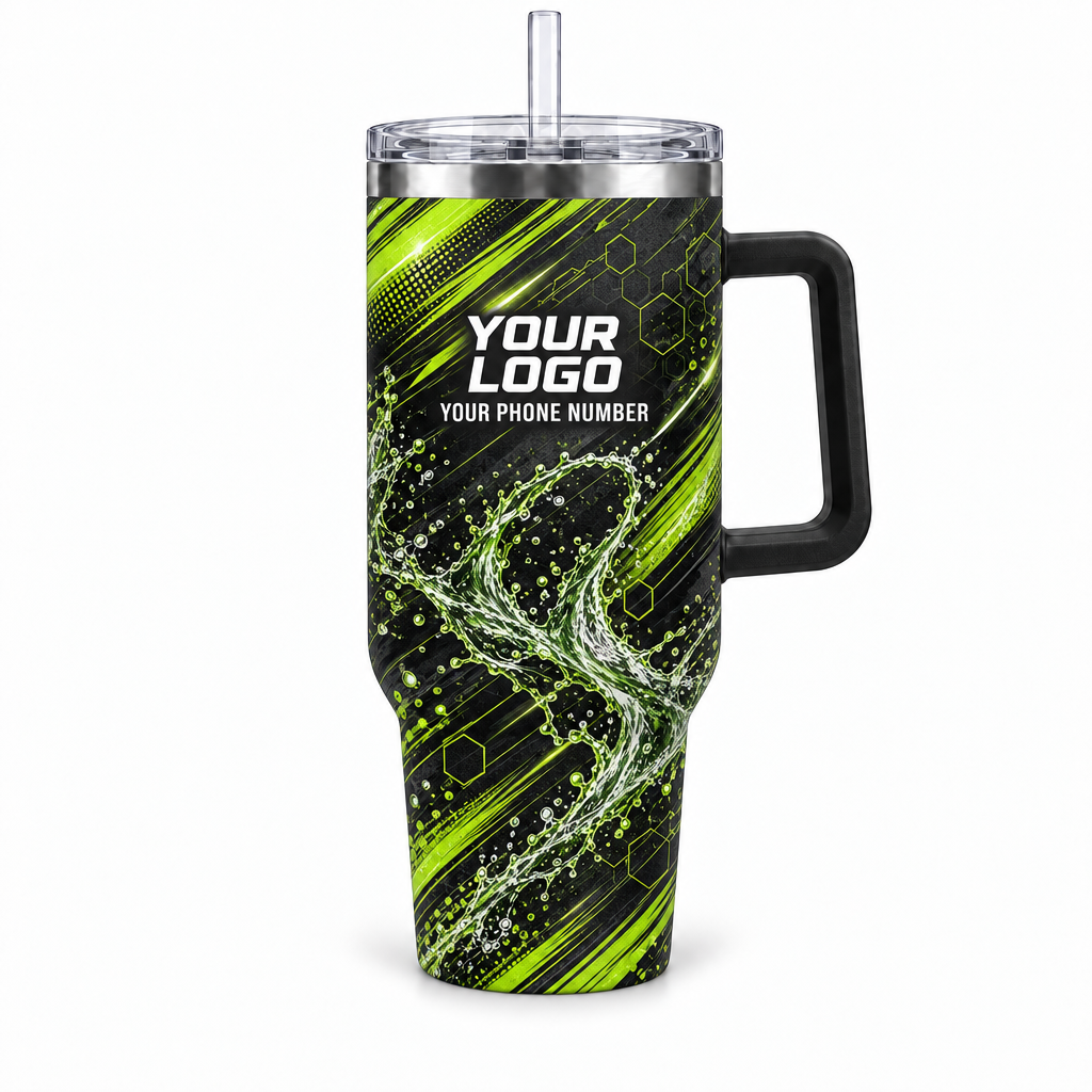 PLN005 personalized tumbler 40oz front product mockup