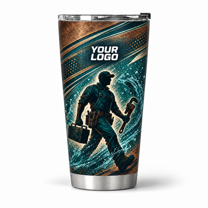 PLN006 personalized tumbler 20oz front product mockup