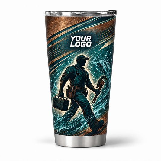 PLN006 personalized tumbler 20oz front product mockup