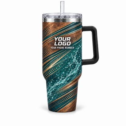 PLN006 personalized tumbler 40oz front product mockup