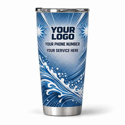 PLN007 personalized tumbler 20oz back product mockup