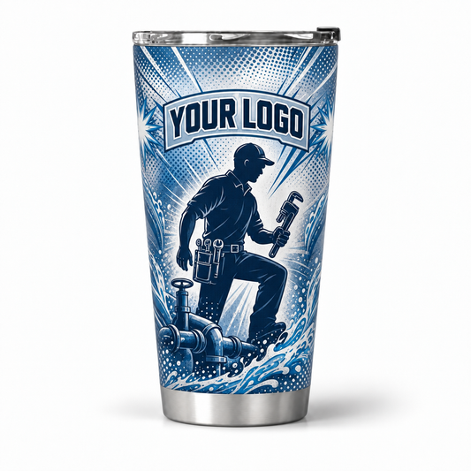 PLN007 personalized tumbler 20oz front product mockup