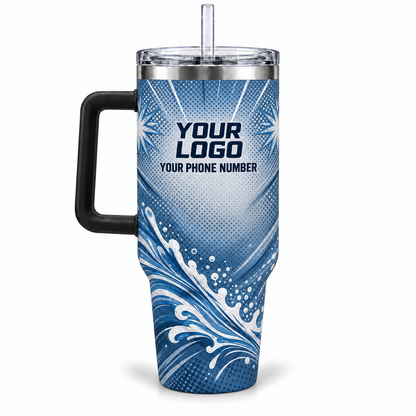 PLN007 personalized tumbler 40oz back product mockup
