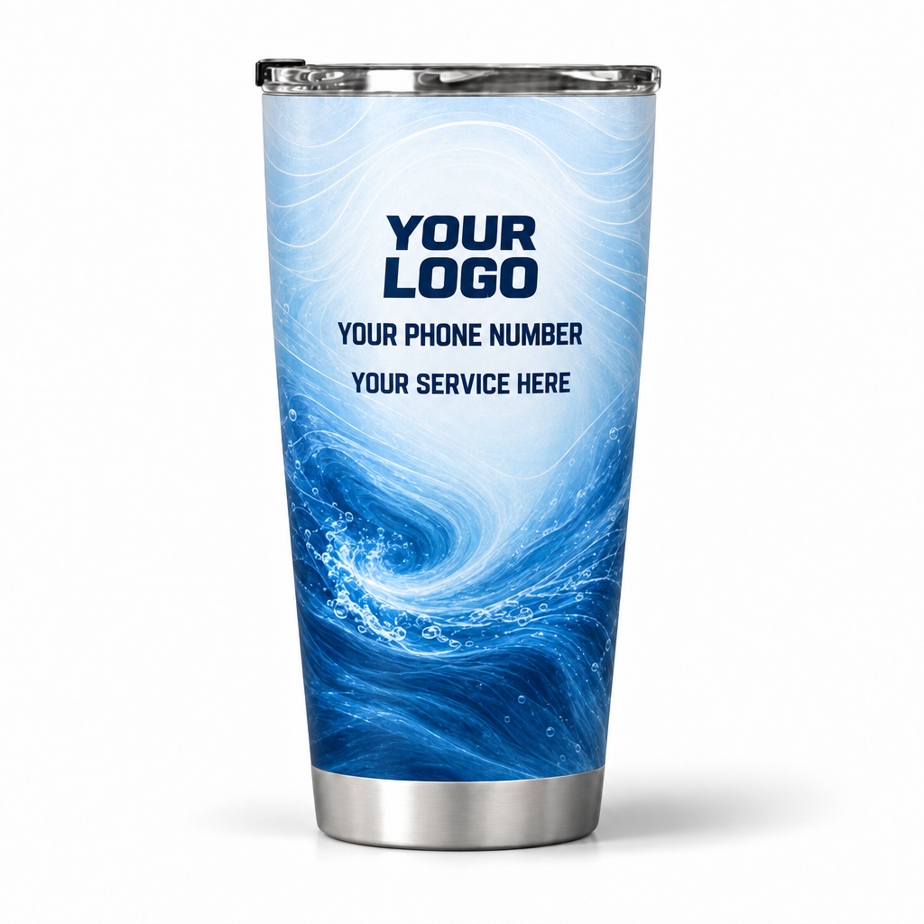 PLN008 personalized tumbler 20oz back product mockup