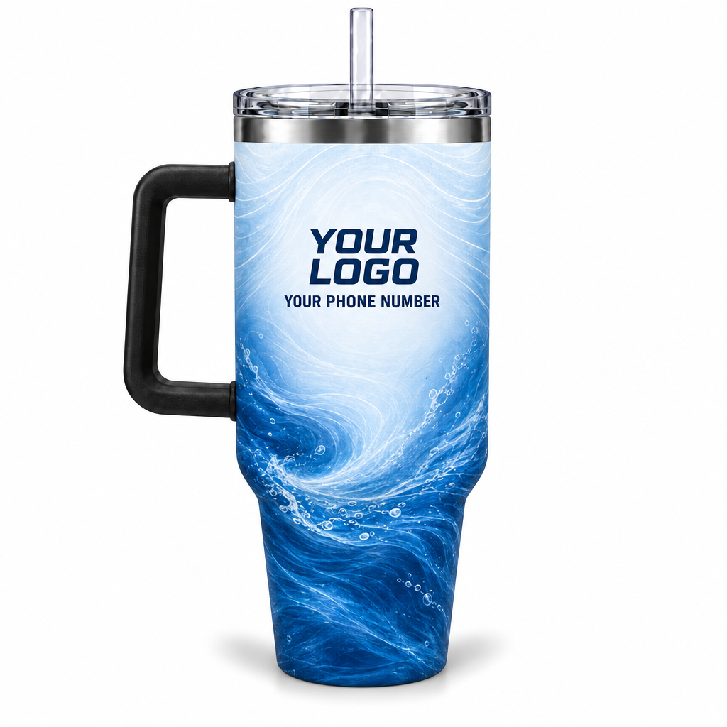 PLN008 personalized tumbler 40oz back product mockup