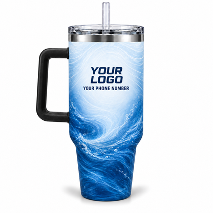 PLN008 personalized tumbler 40oz back product mockup