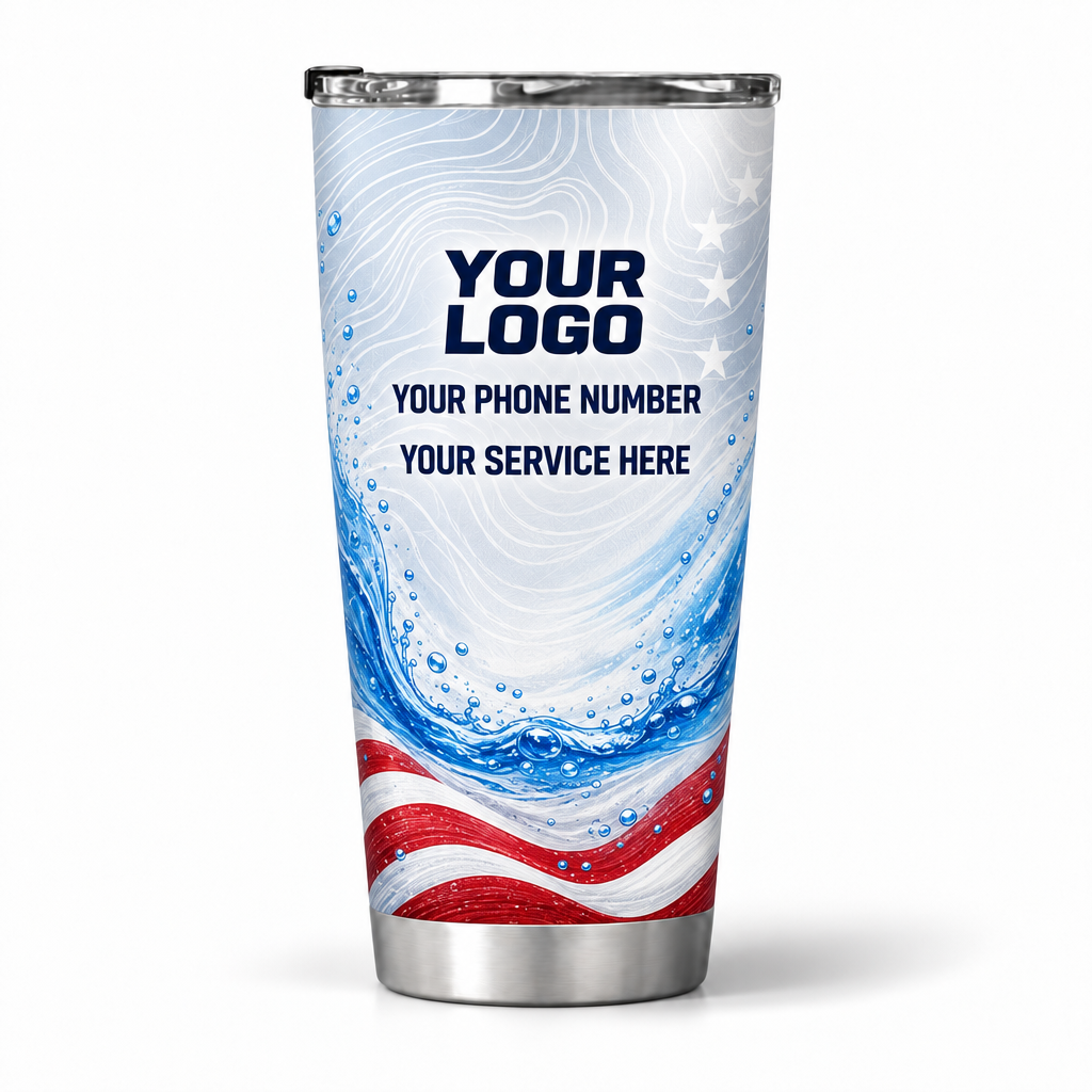 PLN009 personalized tumbler 20oz back product mockup