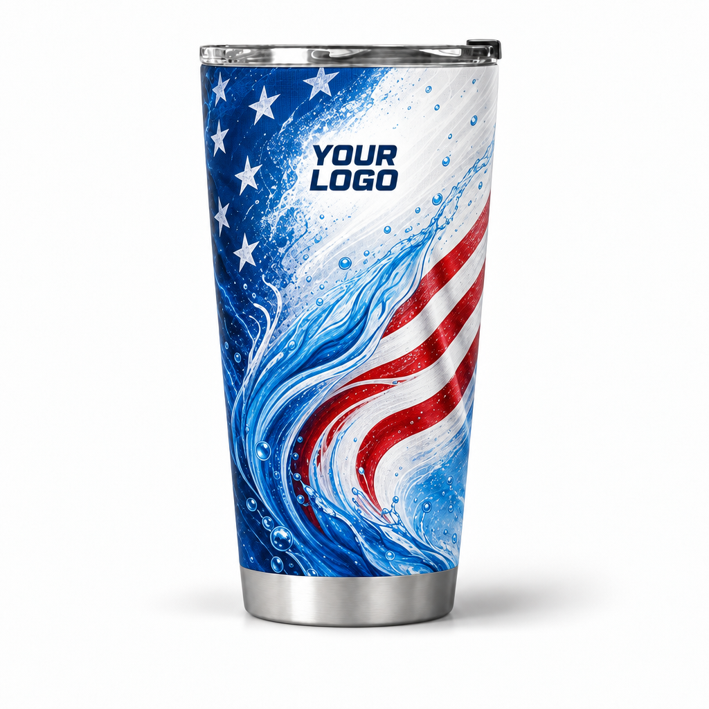 PLN009 personalized tumbler 20oz front product mockup
