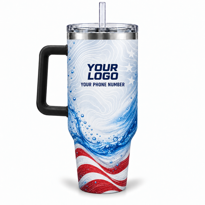 PLN009 personalized tumbler 40oz back product mockup