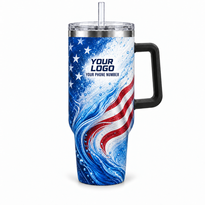 PLN009 personalized tumbler 40oz front product mockup