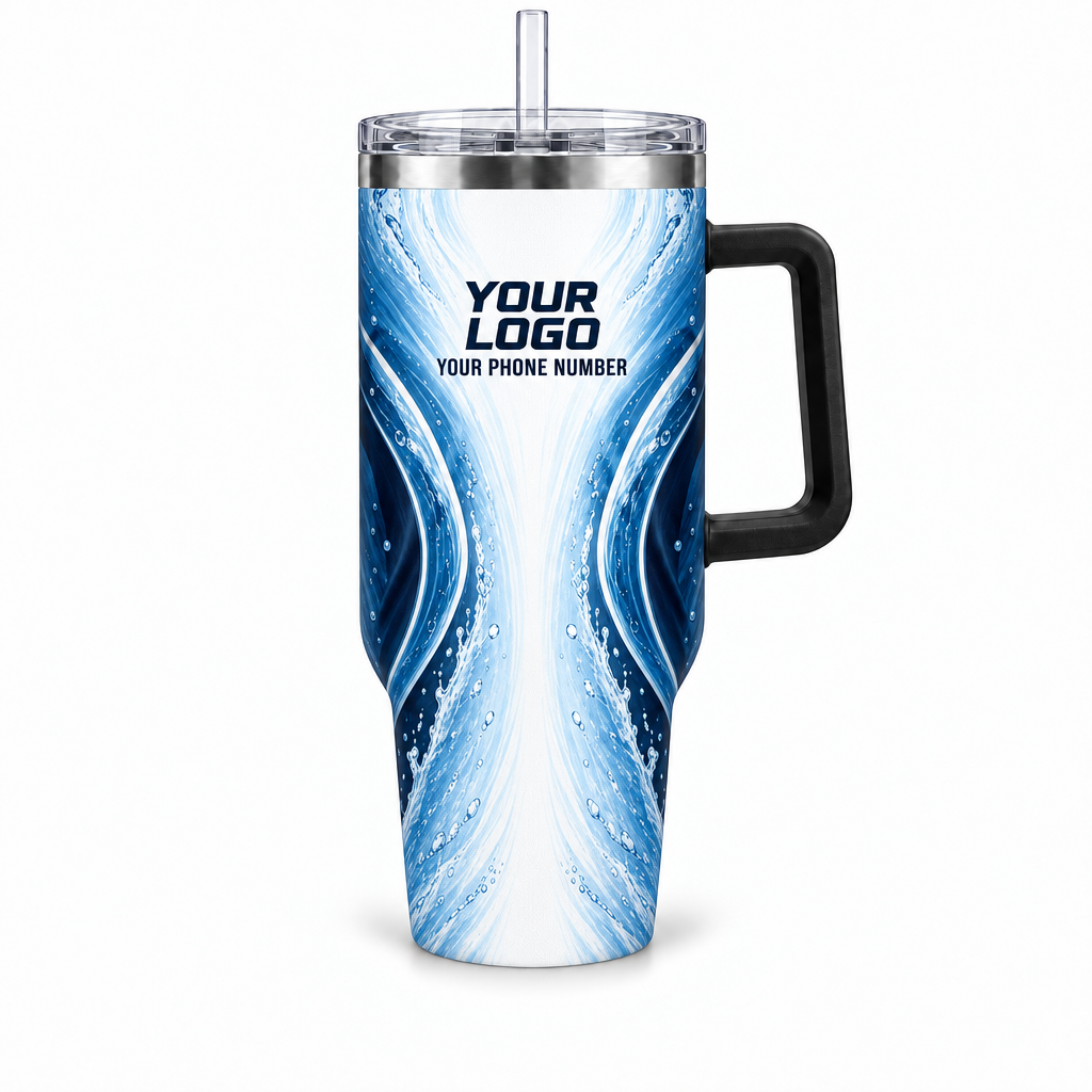 PLN010 personalized tumbler 40oz front product mockup