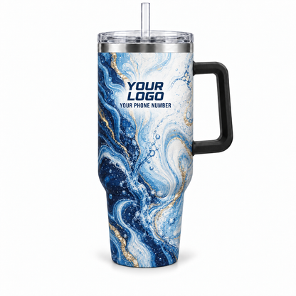 PLN011 personalized tumbler 40oz front product mockup
