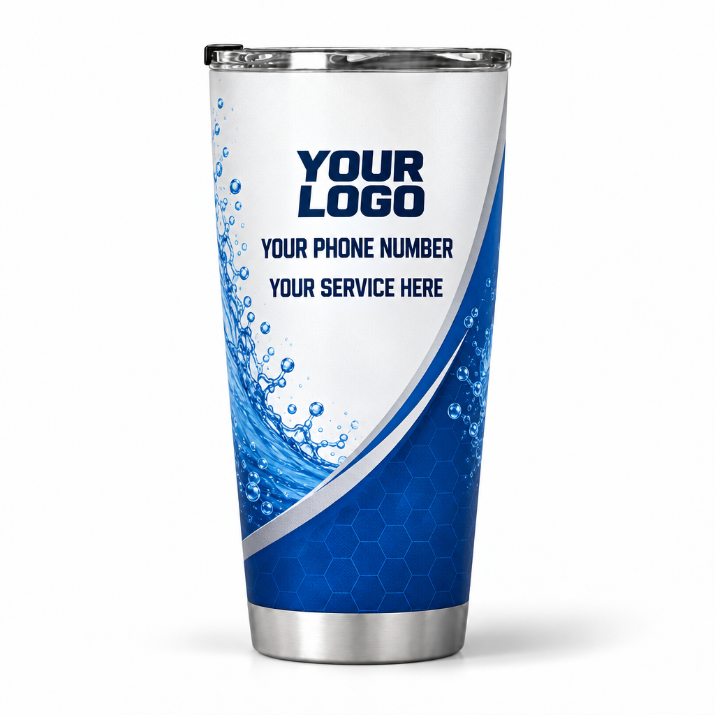 PLN012 personalized tumbler 20oz back product mockup