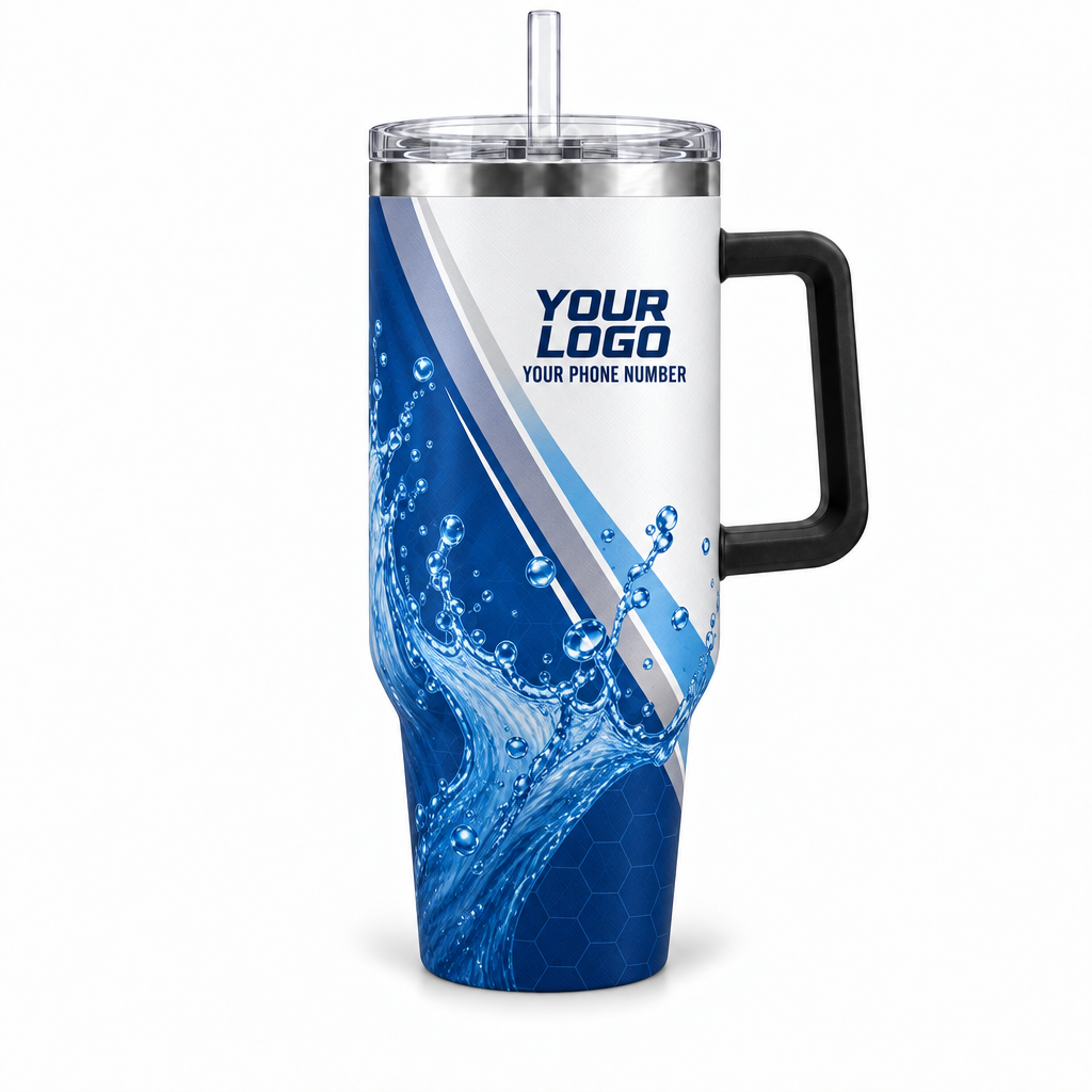 PLN012 personalized tumbler 40oz front product mockup