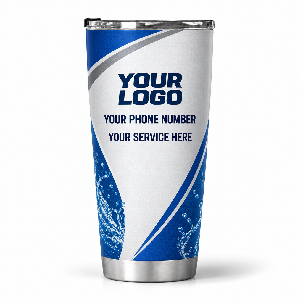 PLN013 personalized tumbler 20oz back product mockup