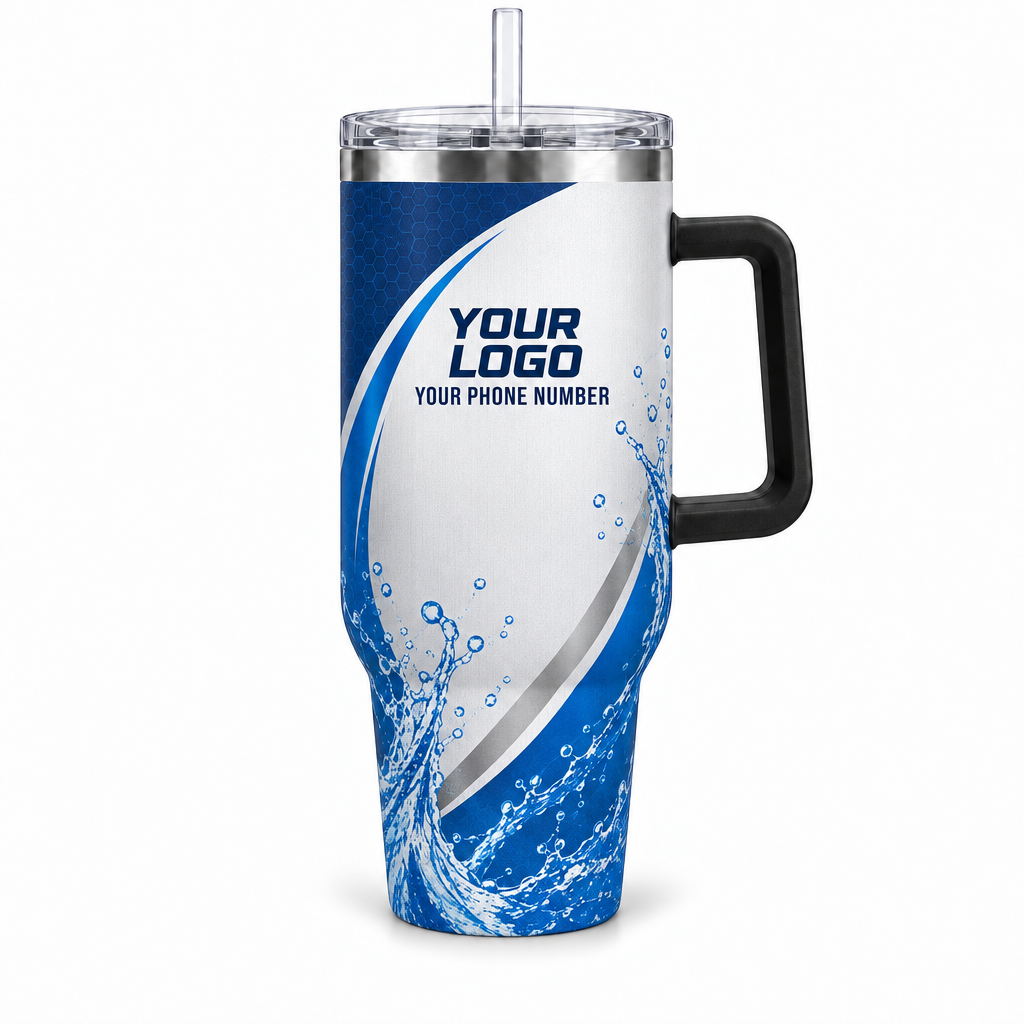 PLN013 personalized tumbler 40oz front product mockup