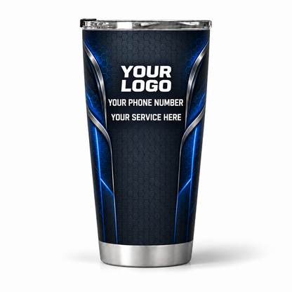 PLN014 personalized tumbler 20oz back product mockup