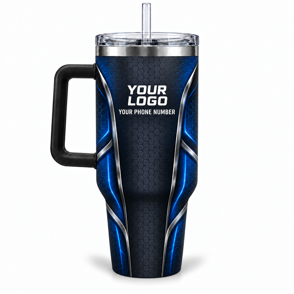 PLN014 personalized tumbler 40oz back product mockup