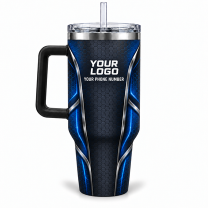 PLN014 personalized tumbler 40oz back product mockup