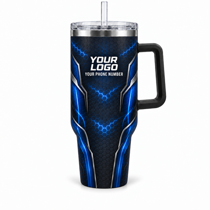 PLN014 personalized tumbler 40oz front product mockup