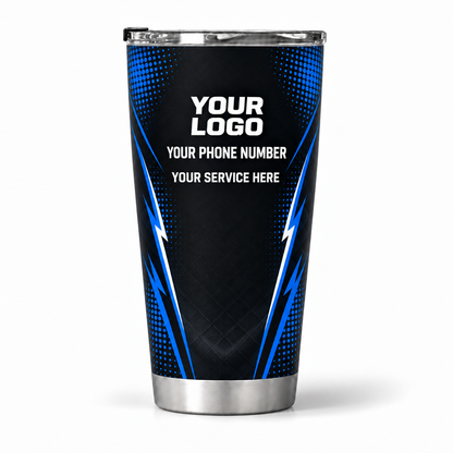 PLN015 personalized tumbler 20oz back product mockup