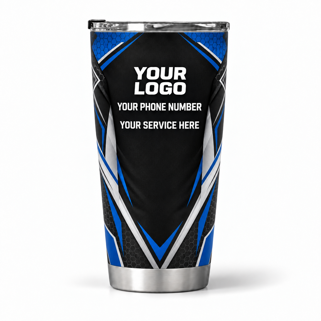 PLN016 personalized tumbler 20oz back product mockup