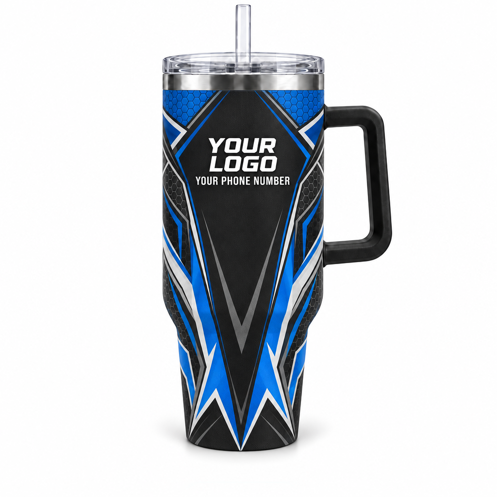 PLN016 personalized tumbler 40oz front product mockup