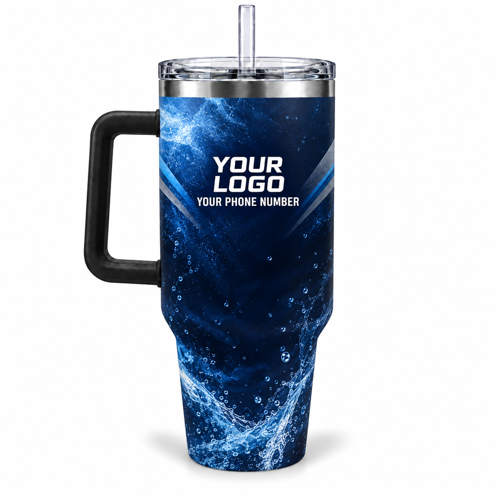 PLN017 personalized tumbler 40oz back product mockup