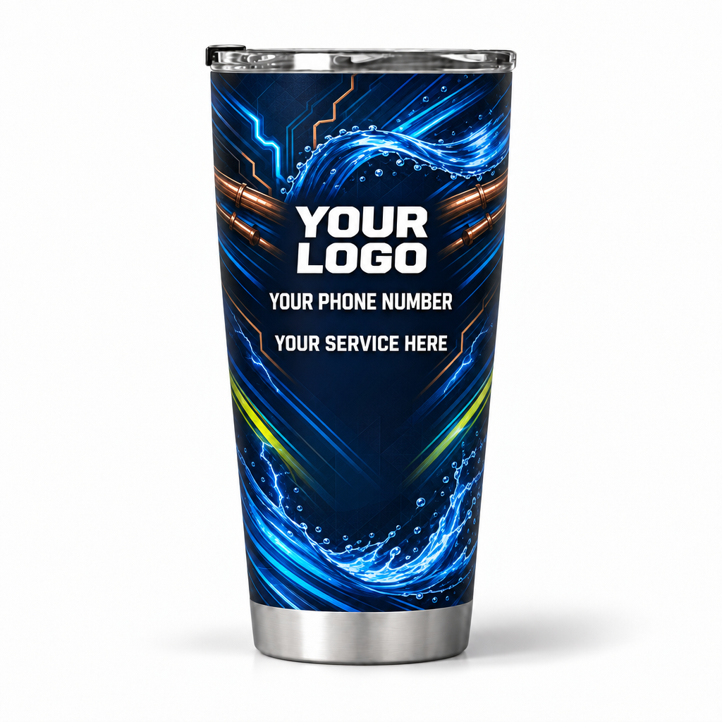 PLN018 personalized tumbler 20oz back product mockup