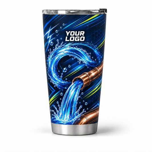 PLN018 personalized tumbler 20oz front product mockup