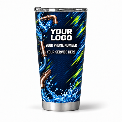 PLN019 personalized tumbler 20oz back product mockup