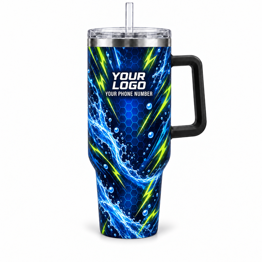 PLN019 personalized tumbler 40oz front product mockup