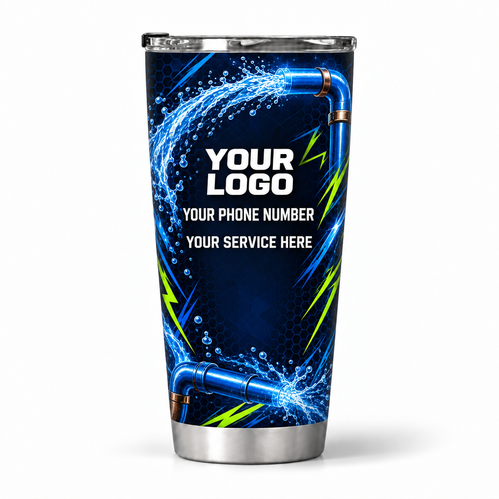 PLN020 personalized tumbler 20oz back product mockup