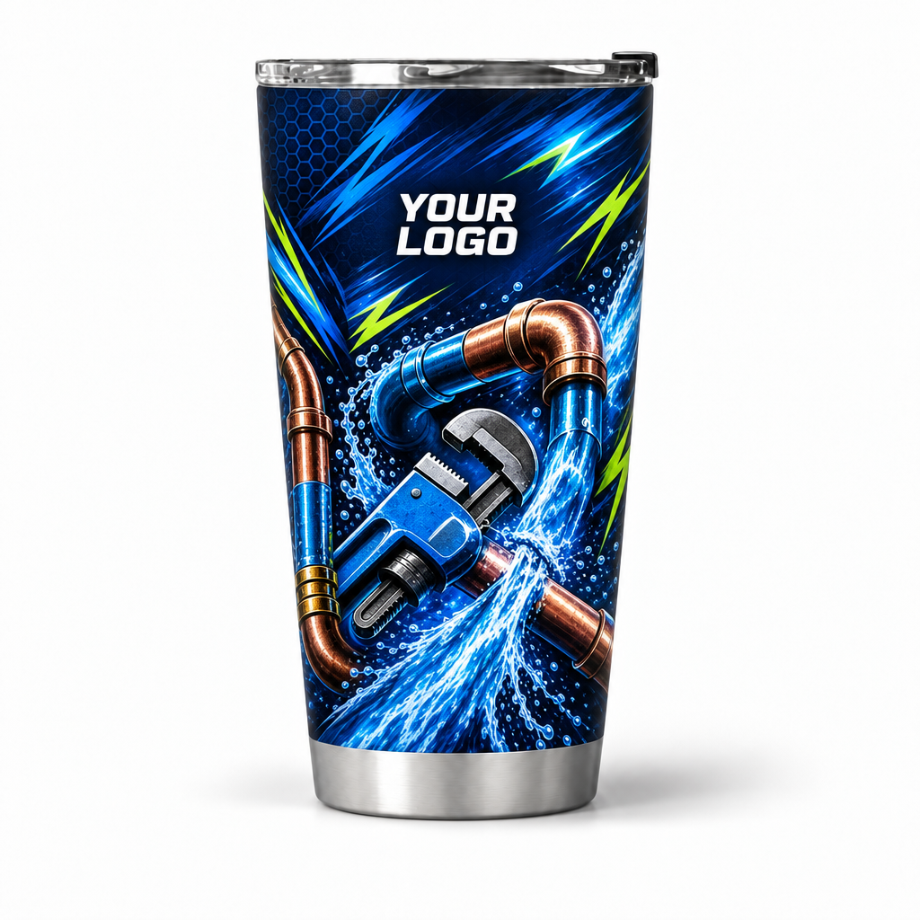 PLN020 personalized tumbler 20oz front product mockup