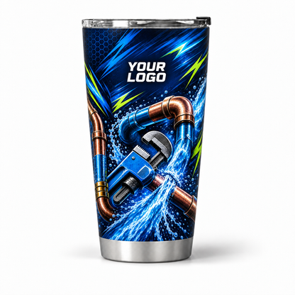 PLN020 personalized tumbler 20oz front product mockup