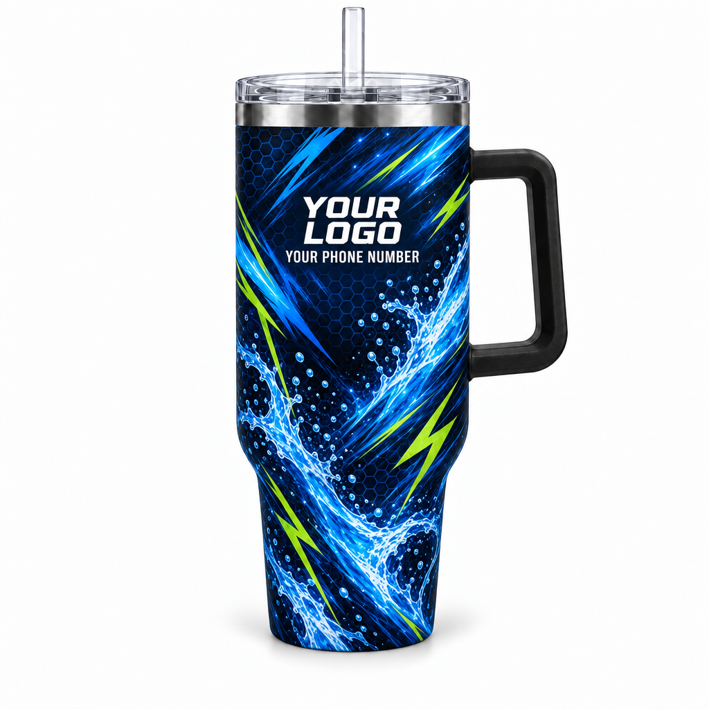 PLN020 personalized tumbler 40oz front product mockup