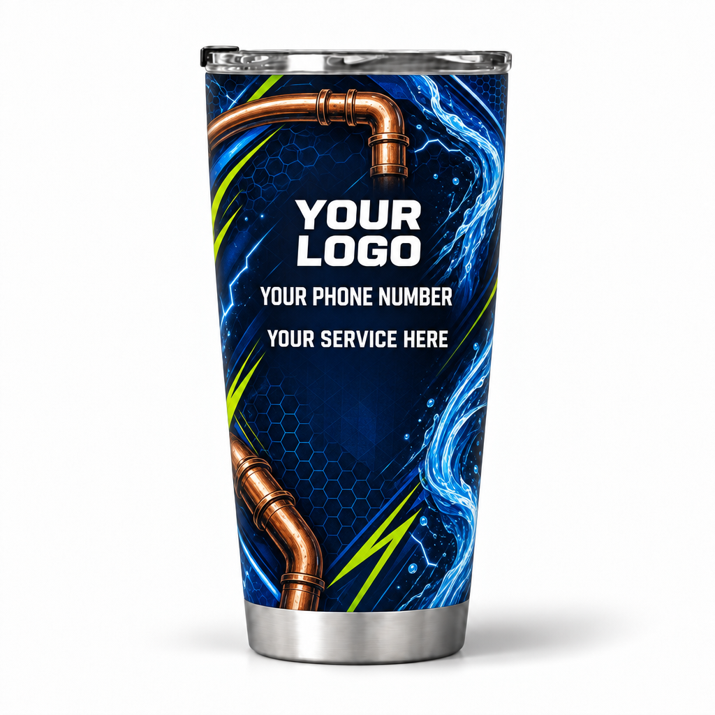 PLN021 personalized tumbler 20oz back product mockup